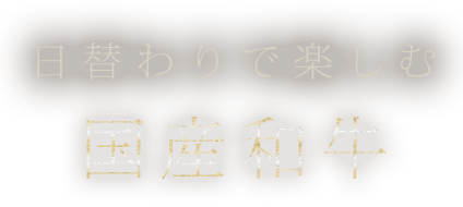 日替わりで楽しむ