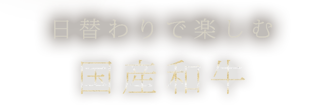 日替わりで楽しむ